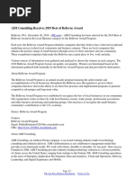 AIM Consulting Receives 2019 Best of Bellevue Award