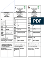 Fee Deposite Slip