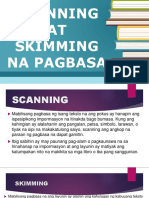 Scanning at Skimming Na Pagbasa