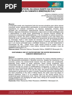 Artigo Uso Sustentável Da Água Diante Da Recessão Hídrica Na Samarco Mineração s.a Abm Week