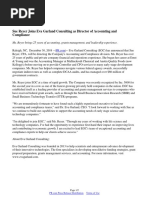 Sue Reyer Joins Eva Garland Consulting as Director of Accounting and Compliance
