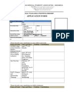 National Team Application Form