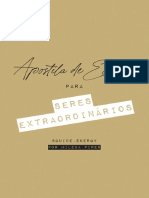 Apostila Semana Ser Extraordinário - Dia - 1 - 2 - 3 - 4 PDF