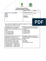 PRUEBA DE DIAGNOSTICO 5° BASICO 2020