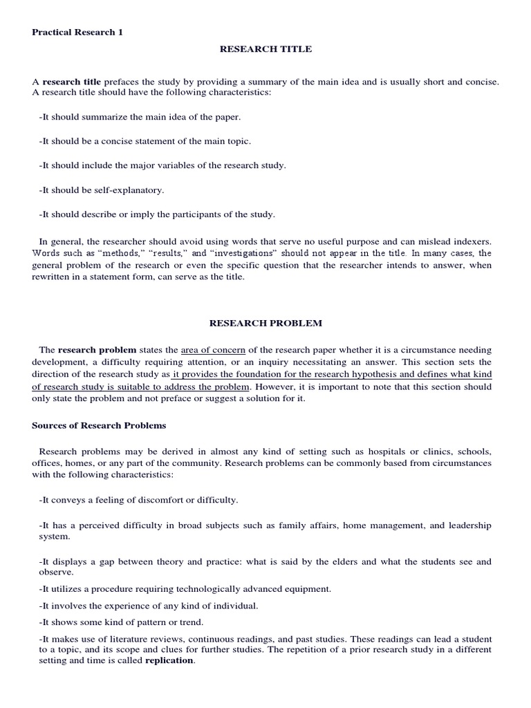 Crafting Effective Research Titles | PDF | Experiment | Science