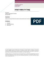 Environmental Risks in Iraq