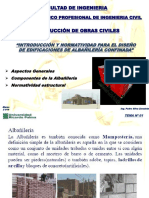 Tema No 01 Introducción A La Albañilería PDF