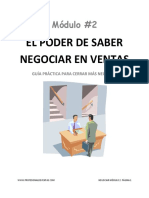 Negociar Modulo 2 El Poder de Saber Negociar en Ventas F