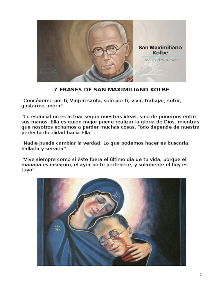 7 Frases de S - M - Kolbe | PDF, image size:768x1024