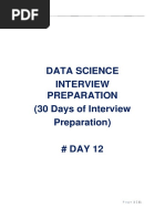 Data Science Interview Questions (#Day11) PDF