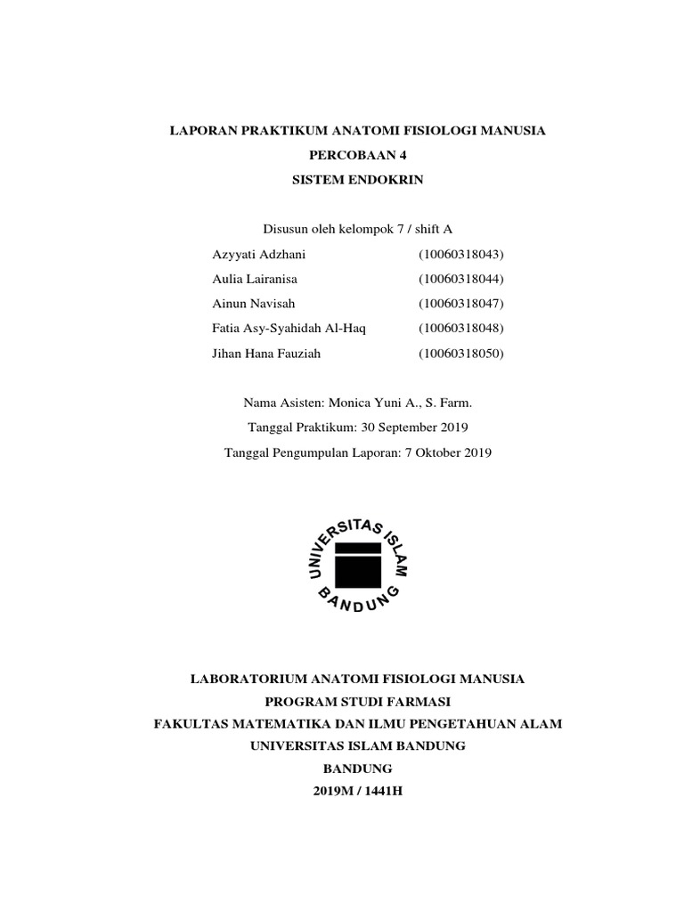 Laporan 4 Praktikum Anatomi Fisiologi Manusia | PDF