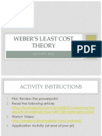 Weber - S Least Cost Theory