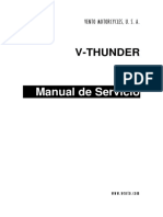VENTO MOTORCYCLES, U. S. A. V-THUNDER. Manual de Servicio PDF