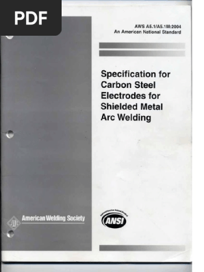 Aws A5.1 - A5.1m 2004 - 2 PDF | PDF