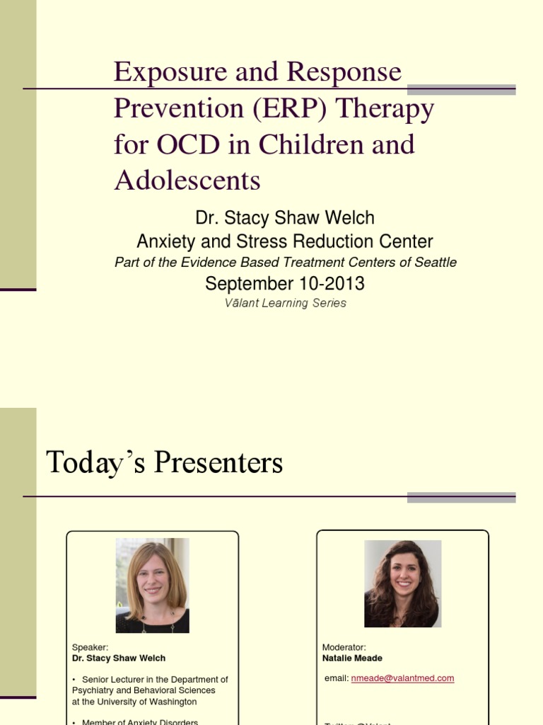 Erp Therapy Slides Pdf Obsessive Compulsive Disorder Cognitive Behavioral Therapy