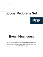 14 Loops Problem Set PDF