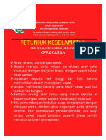 Petunjuk Keselamatan Kebakaran