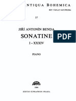 Бенда И.А. 34 Сонатины для фортепиано 