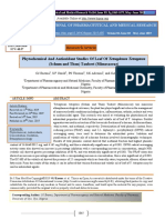 Phytochemical and Antioxidant Studies of Leaf of T. Tetraptera