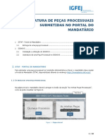 IGFEJ-SITAF-SIGNIUS-Manual de Utilização de Entrega de Peça Processual Pelo Mandatários