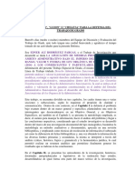 Bosquejo, Guion o Chuleta para La Defensa Del Trabajo Especial de Grado