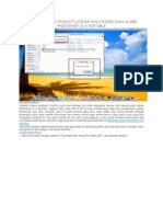 Cara Mengatasi Product License Has Expired Pada Adobe Photoshop CS 6 Portable