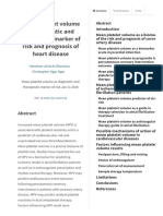 Mean Platelet Volume As Diagnostic and Therapeutic Marker of Risk and Prognosis of Heart Disease - Italian Journal of Medicine
