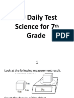 2nd Daily Test Science for 7th Grade
