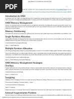 Memory Management in Unix Operating System Computer Science Essay