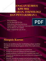 KPD30 - Pengenalan Kursus