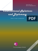 International Relations and Diplomacy (ISSN2328-2134) Volume 7, Number 10,2019