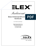 Audiocom Basic Intercom Application Guide