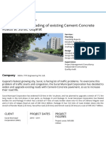 Widening and Upgrading of Existing Cement-Concrete Roads at Surat, Gujarat - TPF