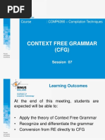 Session 07 - Context Free Grammar