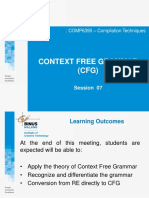 Session 07 - Context Free Grammar