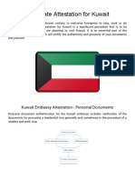Certificate Attestation For Kuwait