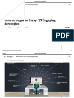 13 Engaging Ways To Begin An Essay PDF