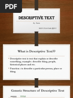 DESCRIPTIVE TEXT PPT