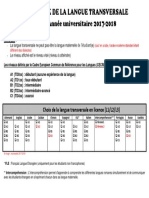 Langues Transversales 2017 18