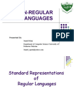 Non-Regular Languages: Junaid Khan Department of Computer Science University of Peshawar Pakistan Presented by