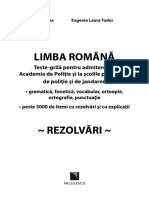 Raspunsuri Limba Romana - Teste Grila Pentru Academia de Politie Ion Popa 2019 1