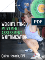 Weightlifting Movement Assessment & Optimization - Mobility & Stability For The Snatch and Clean & Jerk
