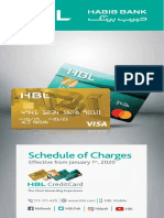 Schedule of Charges (Green and Gold) - January 2020
