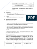 Procedimiento de cierre de Piezometros