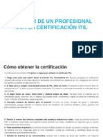 Perfil de Un Profesional Con La Certificación Itil