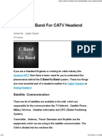 C Band Ku Band For CATV Headend PDF