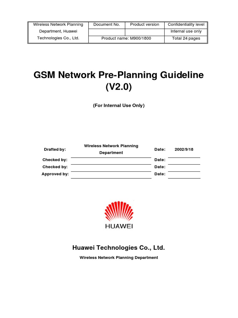 GSM Network Pre-Planning Guidelines | PDF | Antenna (Radio) | Computer ...