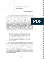 T. Albaladejo. Censura Como Interferencia y Como Modificación, en Revista Despalabro VI 2012 Págs.305-309