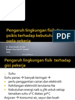 Pengaruh Lingkungan Fisik Terhadap Kebutuhan Nutrisi Pada Pekerja