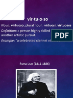 19th century Virtuoso presentation